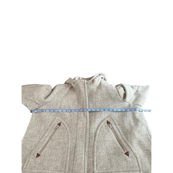 J.Crew Plus Italian Stadium Cloth Wool Gray Chateau Parka Coat Overcoat Size 22 - Picture 12 of 14